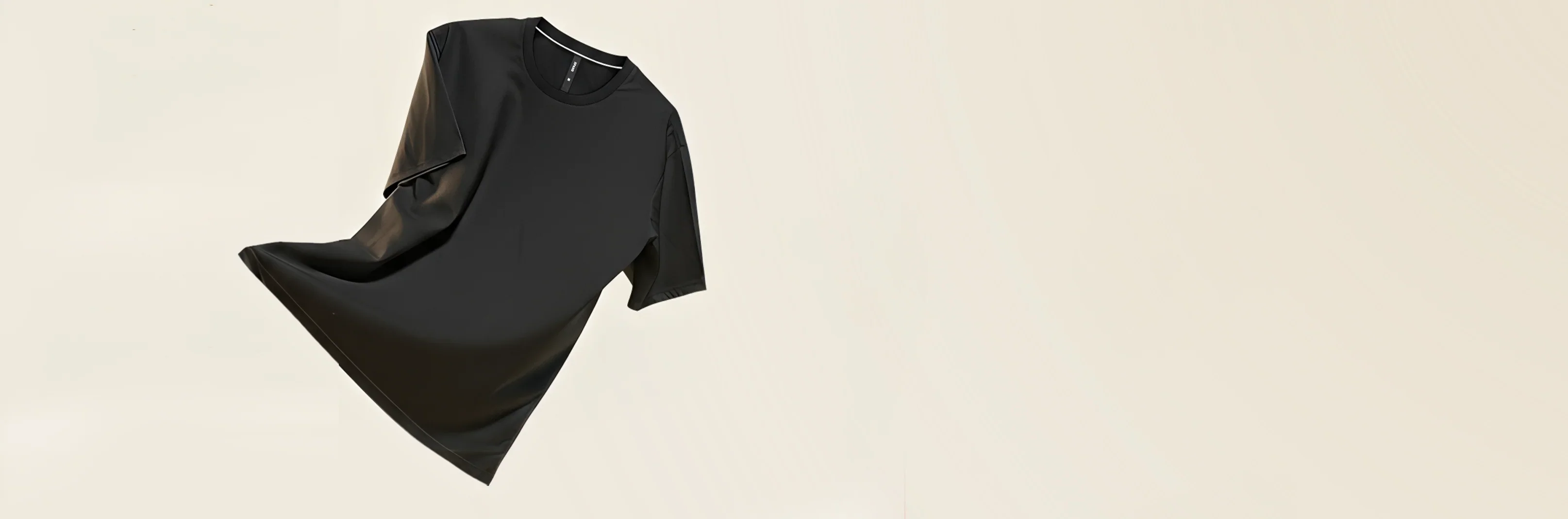 Black bamboo tri-blend T-shirt